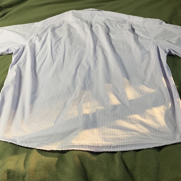 Men’s Amazon Essentials lavender gingham, short sleeve shirt. Size XXL - Picture 6 of 10